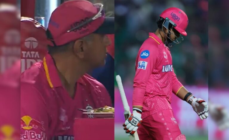 Vaibhav Suryavanshi Dismissed For 0 vs MI, RR Coach Rahul Dravid’s Reaction Viral. Watch