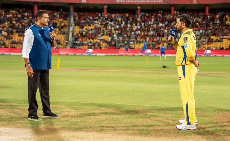 “Let It Be…”: MS Dhoni Drops One-Liner After Ravi Shastri’s Big Question At RCB vs CSK Toss Time